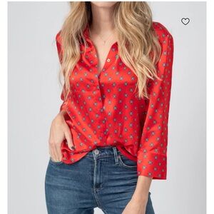 L’agence silk jil blouse size xs like new